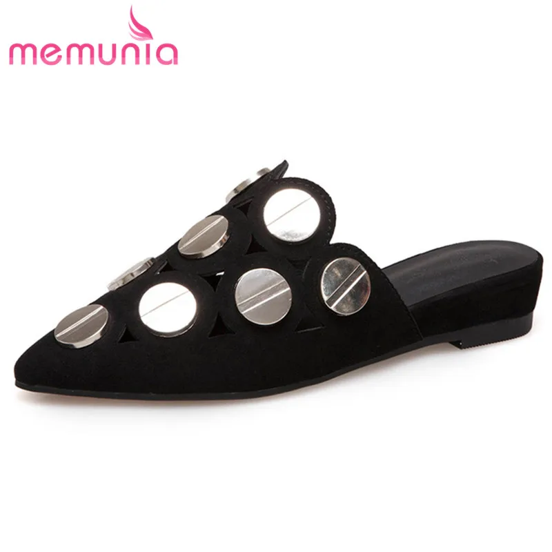

MEMUNIA 2018 new arrive summer women sandals wedges heels shoes wedding party casual glitter mules popular shoes woman