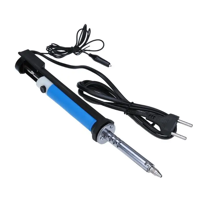 Ручной Электрический оловянный присоска ручка насос для пайки инструмент для пайки с насадкой очиститель и сменная насадка ЕС вилка - Цвет: EU Plug