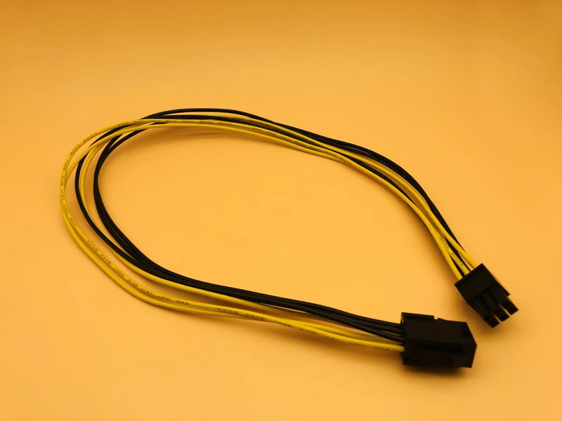 PCI-E PCIE PCI-Express 50cm 6P Male to 6Pin Male Graphics Video Card DIY Power Cable BTC Extended Miner Mining Wire 18AWG Cables