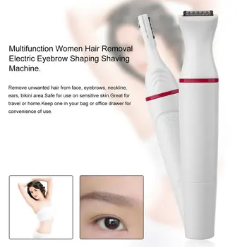 

Female Hair Removal Shaver Electric Epilator Machine 5 In 1 Mini Trimmer Razor Bikini Trimmer For Eyebrow Face Underarm