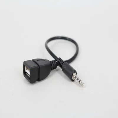 

Newest Arrival 3.5mm Male Audio AUX Jack to USB 2.0 Type A Female OTG Converter Adapter Cable