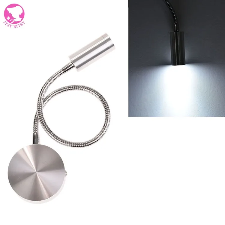 Silver Bedside Lamp