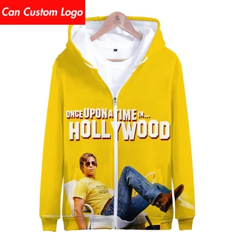 

2019 hot sale Once Upon A Time In Hollywood Zipper hoodies 3D Hoodies Sweatshirt men Harajuku undertale Hoodies men Plus Size