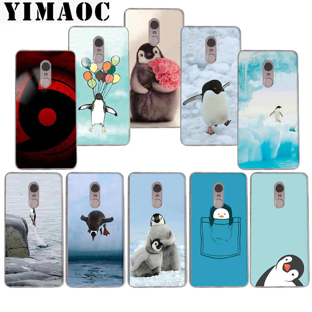 

YIMAOC 182z Funny Penguin Soft Case for Xiaomi Mi a1 a2 f1 6 8 lite se mix 2s Redmi 5 6 6a S2 Plus 5A Note 5 6 Pro 4 X