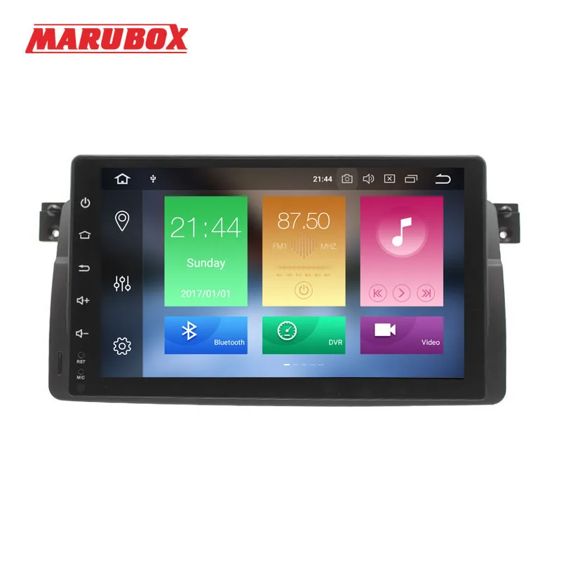 MARUBOX головное устройство 1 Din 4 Гб ОЗУ для BMW E46 Android 8 X3 E3/Z 9 дюймов IPS экран GPS Navi