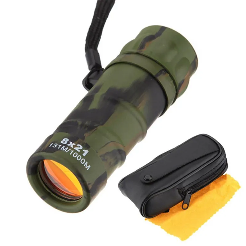 

2018 New 8x21mm Monocular Telescope Bird Watching Travel Concert Outdoor HD Monocular Telescope Tourism Scope Binoculars w/ Bag