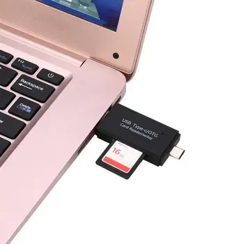 

USB3.1 Type C OTG SD/Micro SD Card Reader With USB 2.0 & Micro USB Plug_KXL0818