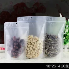 Пластиковые ziplock Ziploc пакеты, Ziploc мешок для орехов зерновые сушеные продукты питания чай кофейные бобы 18 см* 26 см 50 шт