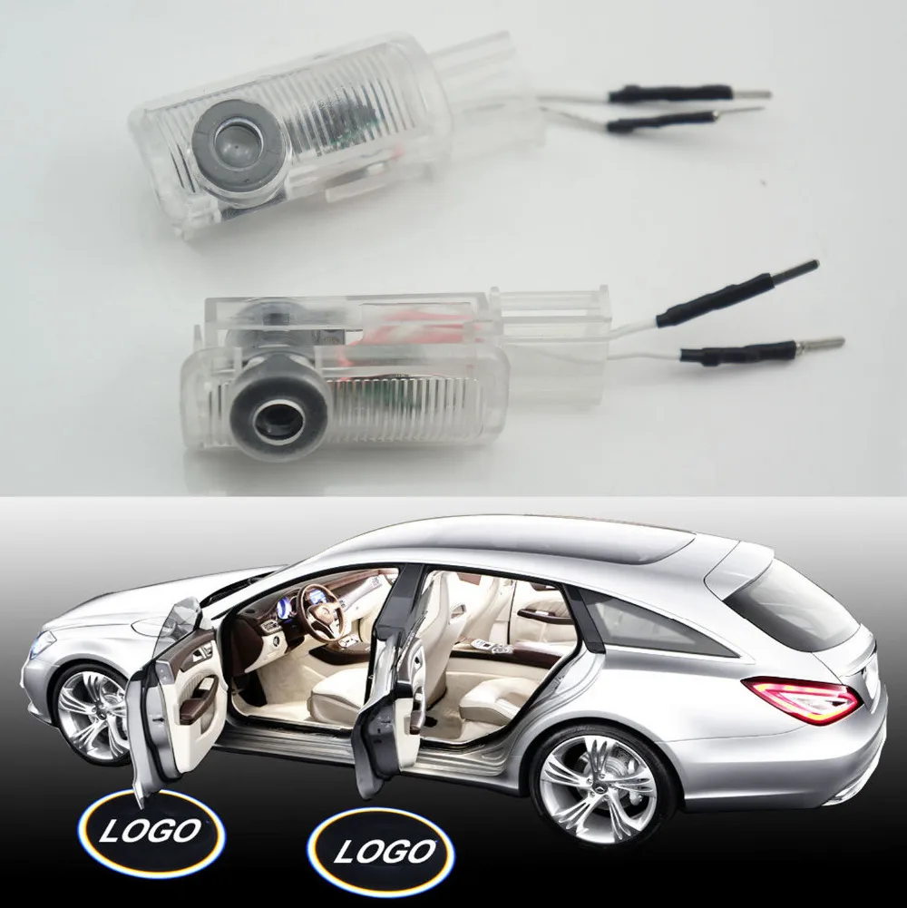 

For Mercedes ML W164 ML320 ML350 ML500 ML450 ML63 AMG 2006-2011 2x LED door step courtesy laser projector lights