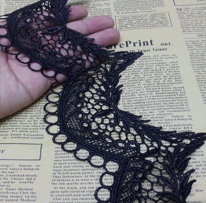 5 Yards Per Lot 8.5cm Width New Embroidered Lace Edge Trim High Quality Home Applique DIY Sewing