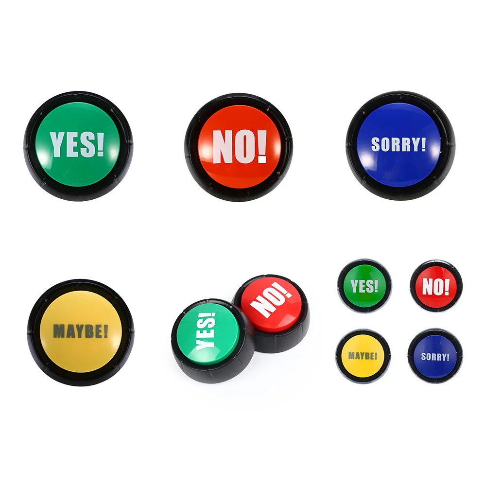 

Creative Sound Button Toys YES and NO SORRY MAYBE Green Red Event & Party Tools Supplies Sounding Toys Holiday Decorations
