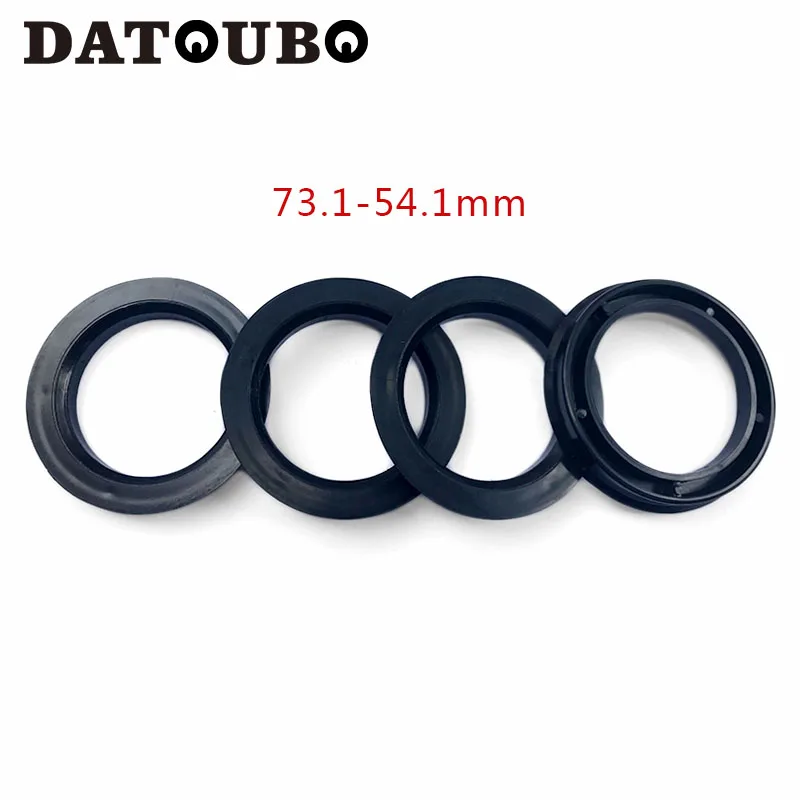 

DATOUBO 4 pcs/lots,black plastic material car wheel 73.1mm-54.1mm hub centric rings,car accessories. Retail price.
