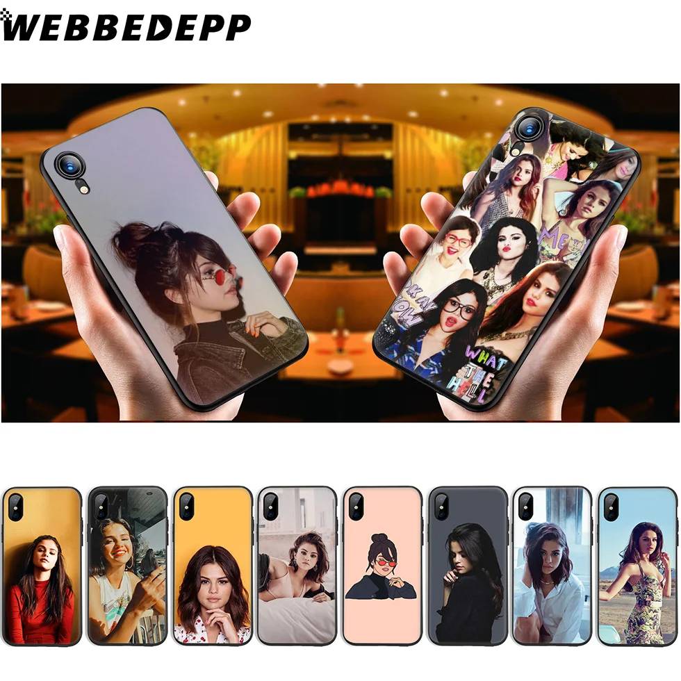 

WEBBEDEPP Selena Gomez Soft Silicone Case for iPhone 11 Pro Xr Xs Max X or 10 8 7 6 6S Plus 5 5S SE Case 8 Plus