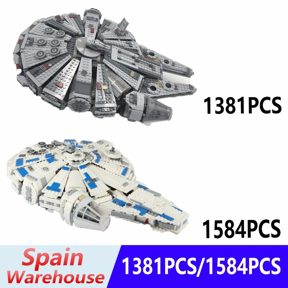 

Star Wars Force Awakens Kessel Run Millennium Falcon Model building Blocks 05007 Compatible Legoing 75105 75212 Gifts toys