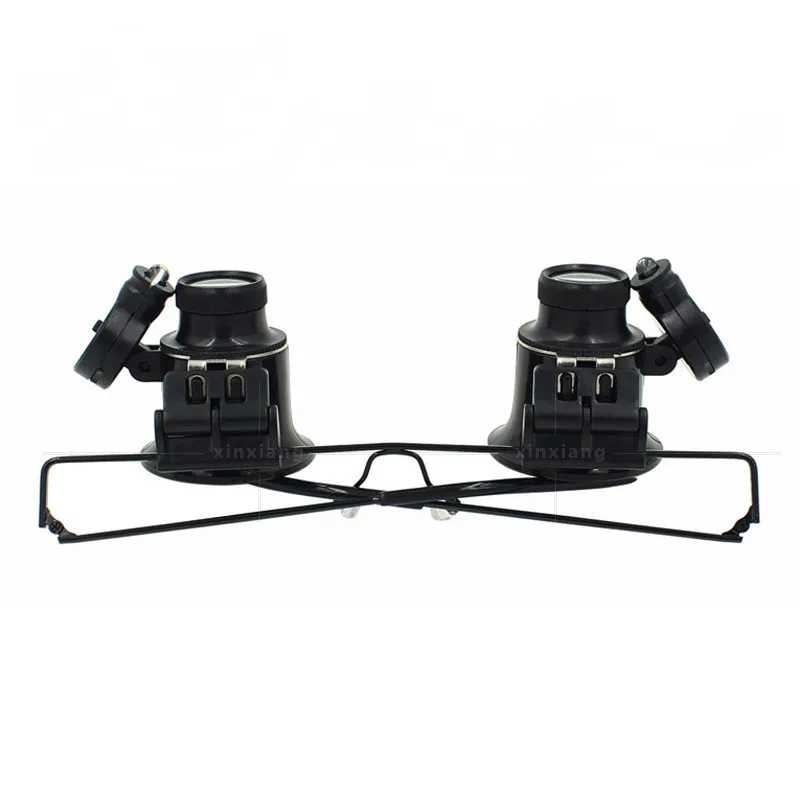 Xinxiang Magnifier 20X Magnifying Jewelry Watch Crafts Repair Magnifier Glasses Wearing Style With LED Lights Loupe Magnifier (9)