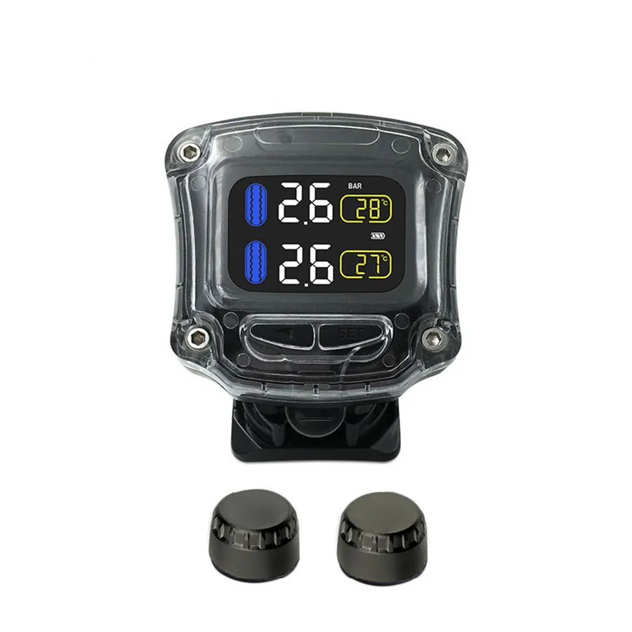New Motorcycle Tire Pressure Monitoring System with Wireless Waterproof