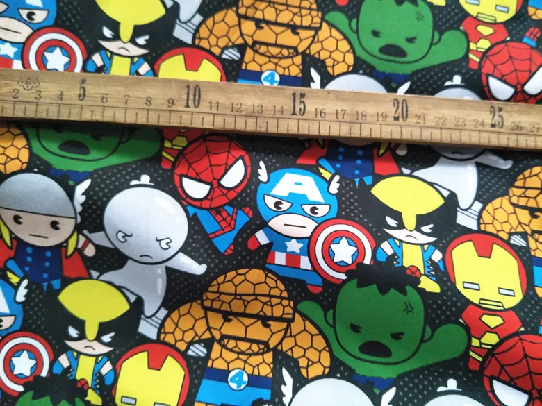 148*50 см Marvel Мстители хлопок ткань детская одежда/поделки ручной работы постельные принадлежности домашний кошелек из ткани одеяло