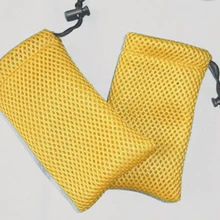 100 шт. сетки мешочки с завязками сетчатые ювелирные украшения мешок сетка подарочные мешочки сумки c индивидуальным логотипом Iphone5 мешочек для украшений сумка