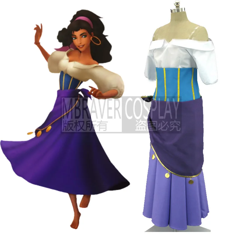 2018 THE HUNCHBACK OF NOTRE DAME Esmeralda маскарадный костюм платье на Хэллоуин|hunchback of notre dame|dress