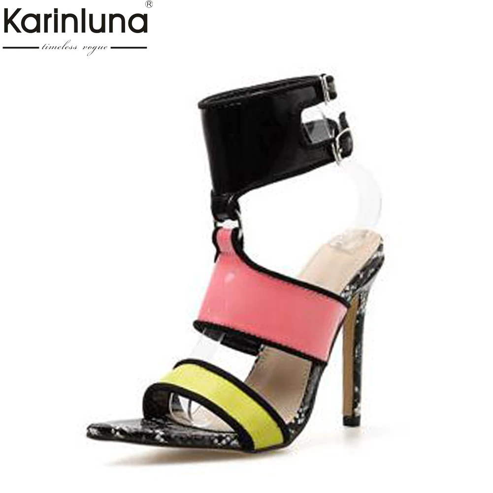 

brand new INS hot big size 35-42 ladies thin high heels mixed colors women shoes woman elegant party sexy summer sandals shoes