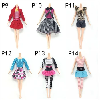

Handmade Outfit Fashion Casual Clothes for Barbie Doll Suit Set Dress For 1/6 BJD Doll Accessories 6 Styles For Choice