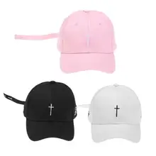 Модная повседневная женская/мужская летняя бейсболка Гольф Вышивка крестом солнцезащитные очки простая Подростковая хлопковая бейсболка Спортивная Кепка