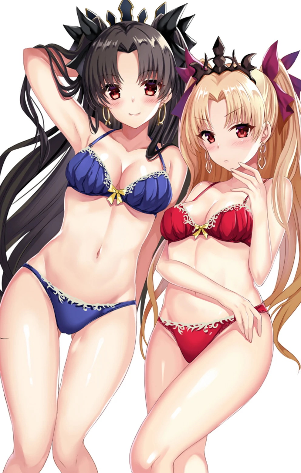 __ereshkigal_and_ishtar_fate_grand_order_and_etc_drawn_by_harimoji__de48897d0185f467c8e8937f32b0a31e