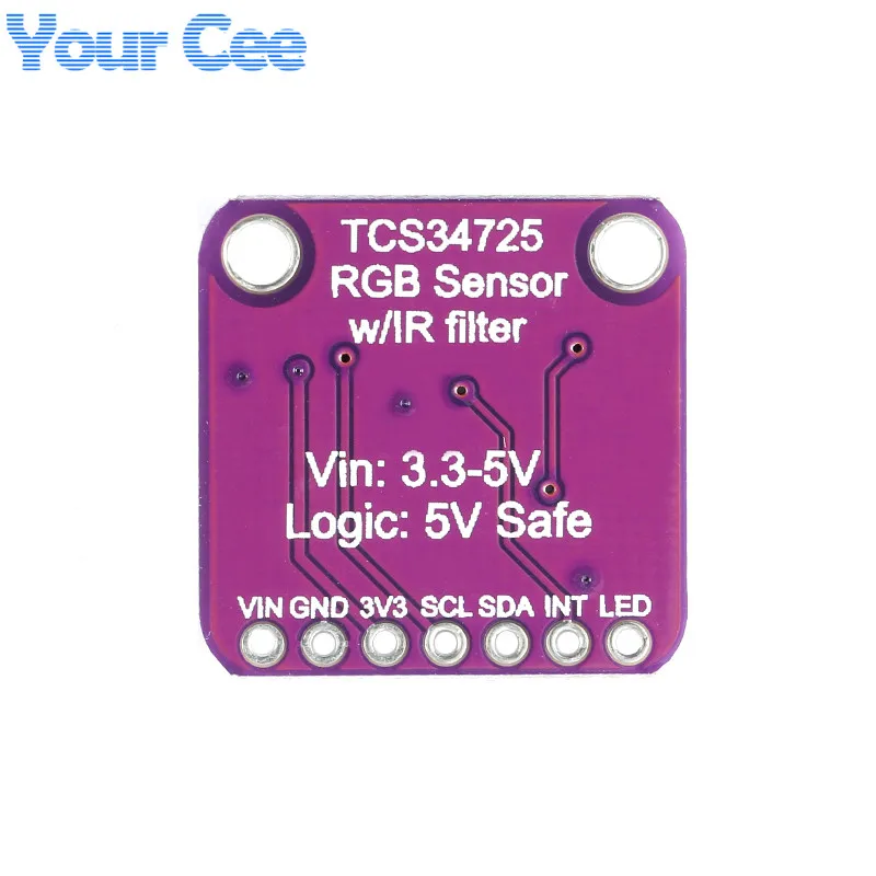 Цветной датчик TCS34725 RGB модуль макетной платы с цветным датчиком Diy Электронная