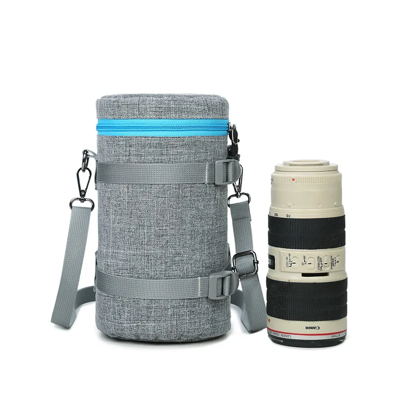 DULUDA Portable Thick Padded Camera Lens Pouch Protective Water