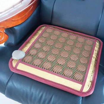 

Best Quality! Natural Tourmaline Physical Therapy Mat Jade Health Care Pad Infrared Heat Cushion! 50cmX50cm Free Shipping