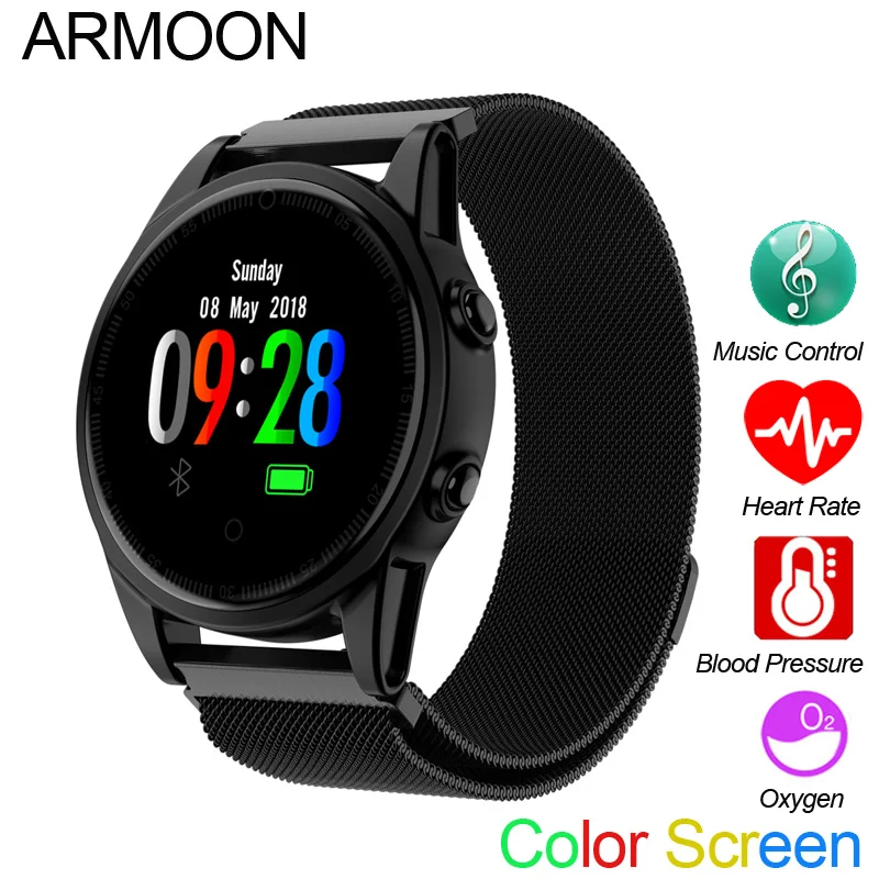 

Smart Watch R13S Heart Rate Bracelet Blood Pressure Sleep Monitor Fitness Tracker Color Screen Waterproof Sport Android IOS Band