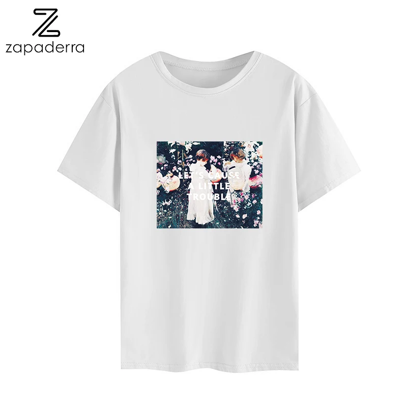 

Fashion Women T-Shirt Big Plus Size Tshirt Femme Print Picture Cartoon T Shirt Top White Female Tops Short Tee Shirt Funny Girl