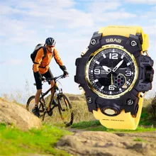 Электронные часы секундомер новые уличные мужские часы светодиодный мужские водонепроницаемые спортивные ударные цифровые часы Relogio masculino