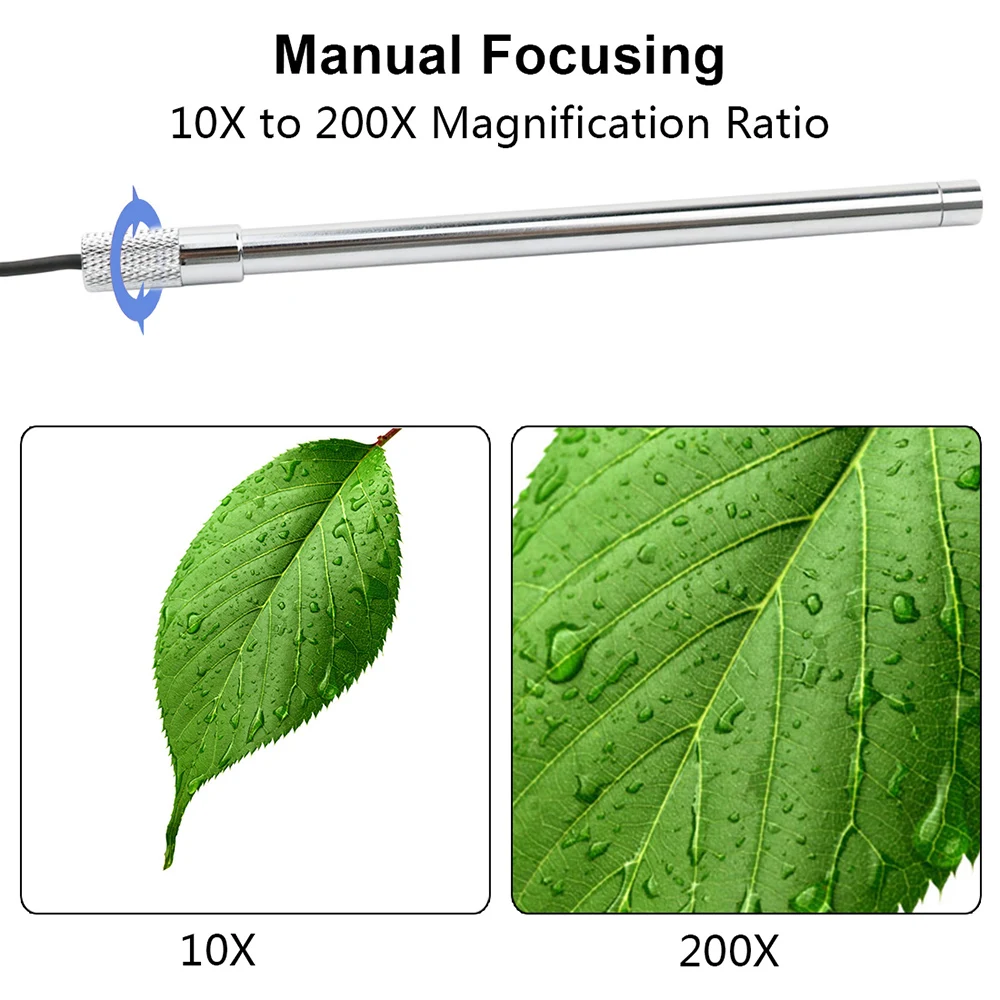 2MP USB цифровой микроскоп 200X 8LED цифровое изображение Monarch процессор PCB Инспекционная камера эндоскоп Лупа Веб-камера