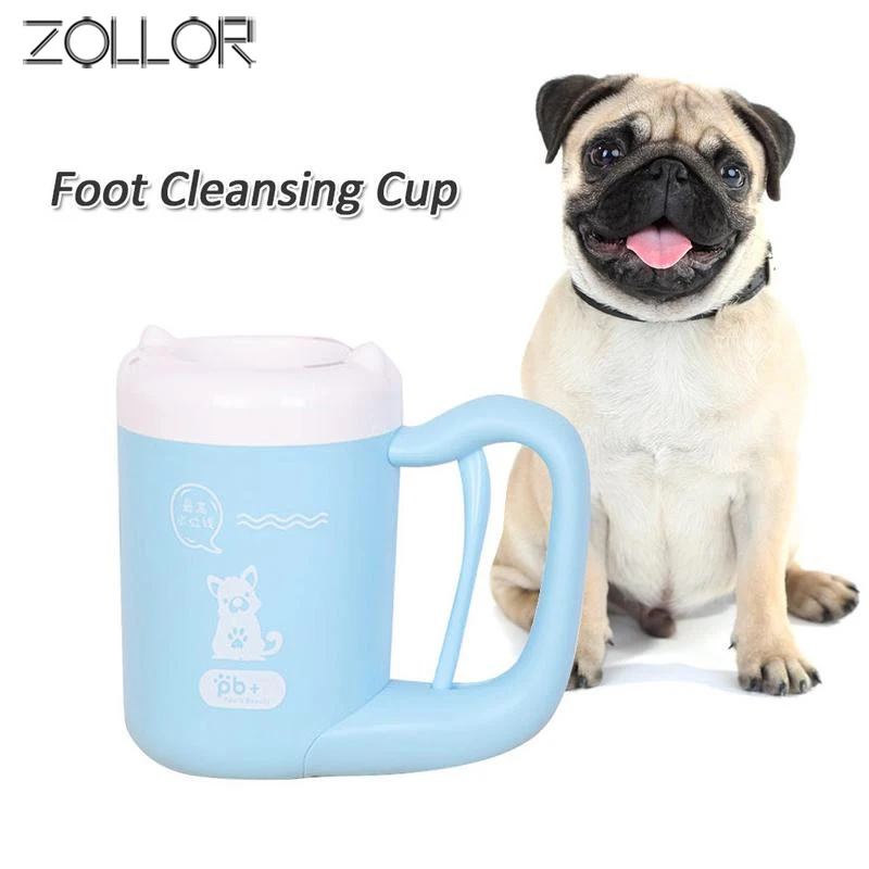 

ZOLLOR Pet Paw Washer Dogs Dirty foot Paw Cleaning Cup for Puppy dog paw cleaner Cat Grooming Brush Dog Supplies Pet accessories