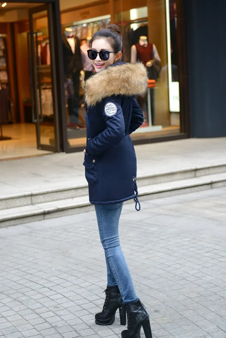 Модное зимнее длинное женское пальто большого размера с капюшоном, толстые куртки с длинным рукавом, однотонные парки, верхняя одежда, модная женская одежда, пальто-2886