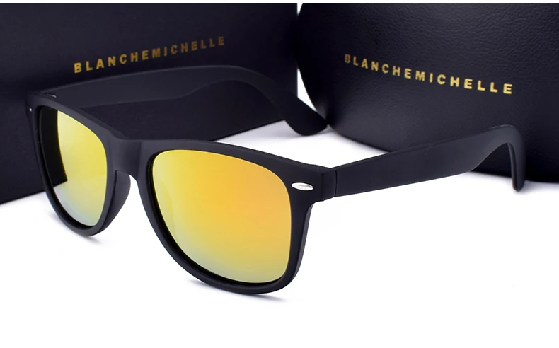 Бланш Мишель Классический бренд солнцезащитные очки с квадратными линзами с Для Мужчин Поляризованные UV400 Для женщин солнцезащитные очки Для мужчин, oculos gafas de sol mujer