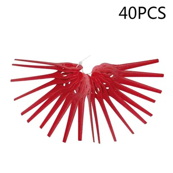 

40pcs Red Replace Plastic Blades Pendants Cutter for Cordless Grass Trimmer Brushcutter Garden Tool Accessories