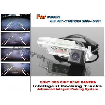 

For Porsche 987 987 - 2 Boxster 2005-2010 Smart Tracks Chip Camera / HD CCD Dynamic Tragectory Parking Car Rear View Camera