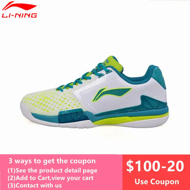 Li-Ning Профессиональная теннисная обувь для мужчин, амортизирующие дышащие устойчивые кроссовки Li Ning Mans tenis masculino Sports L622OLZ - изображение