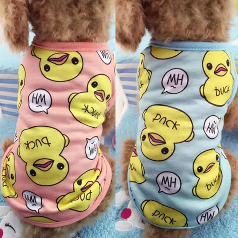 Misterolina Pet Dog Clothes Printing Vests Dogs Pets Clothing for Small