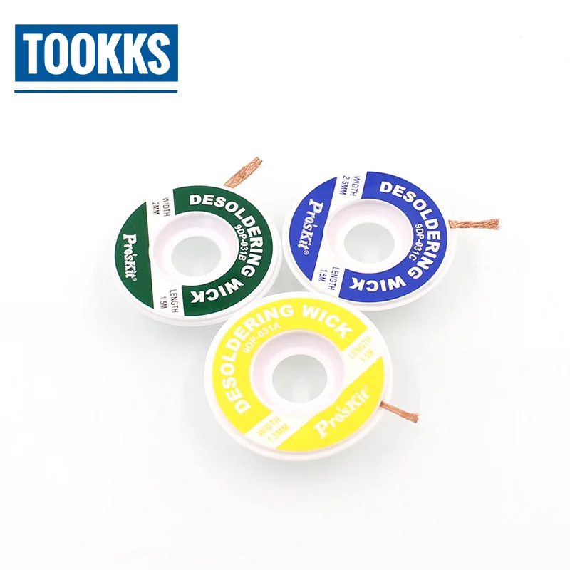 

3pcs/lot Solder Wire Desoldering Wick BGA Soldering Accessory For PCB IC Motherboard Reballing