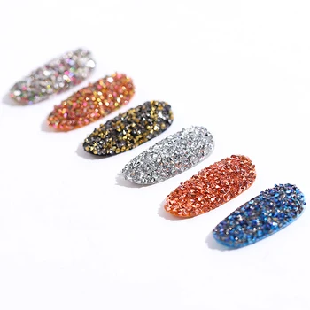 

Glass Nail Rhinestones for Nails Art Decorations Crystals Strass Charms Partition Rhinestone Nail Jewelry Nail Accessories TSLM1