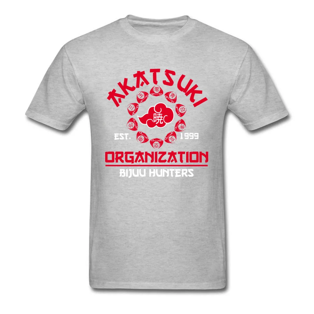 Summer Akatsuki org Man Tshirt New Design Labor Day Short Sleeve Crewneck Cotton Fabric Tops T Shirt Design Clothing Shirt Akatsuki org grey