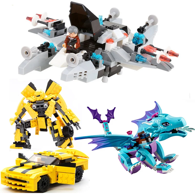 

2018 NEW Movie Transformation Robot Turtles Elves Dragon Dinosaur Star Wars Elfs Building Blocks Sets Educational Bricks Toy 867