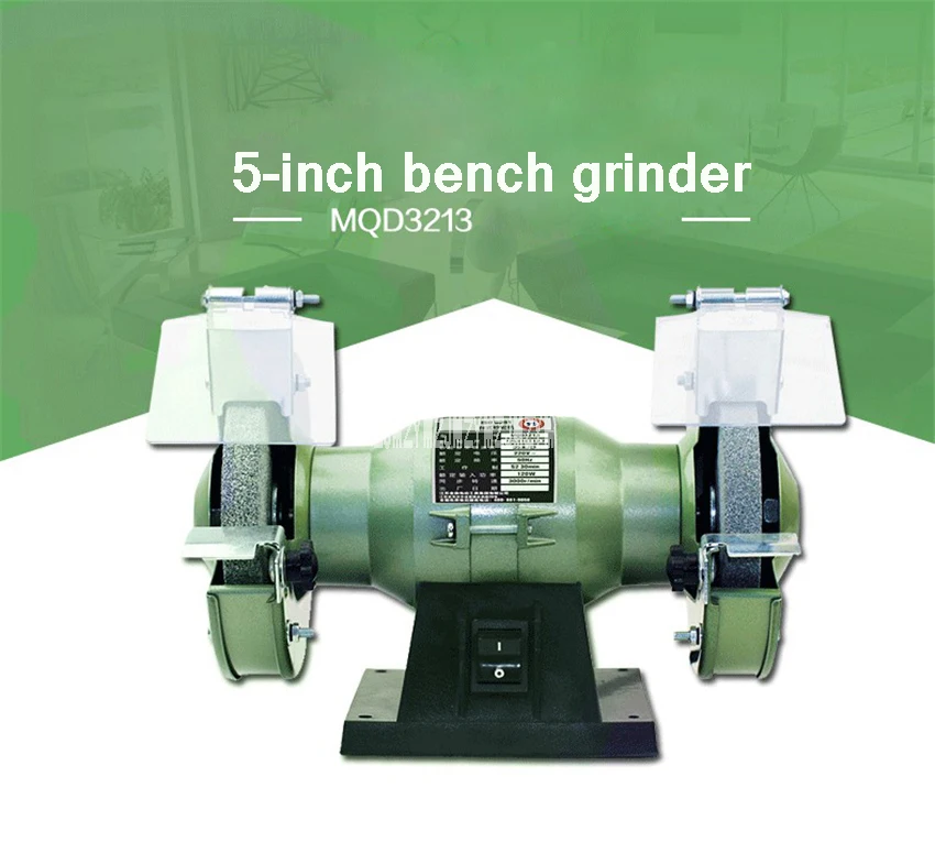 MQD3213 многофункциональная верстачный шлифовальный станок электрическая точилка для ножа 5-дюймовый маленький Полировочный шлифовальный диск машина 220 V 120 W 3000r/мин