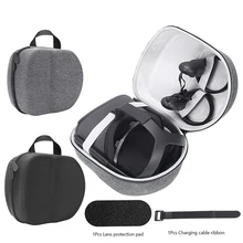 EVA водонепроницаемый чехол для Oculus Quest All-in-one VR игровая гарнитура дорожная сумка для переноски с защитой объектива Pad& зарядный кабель