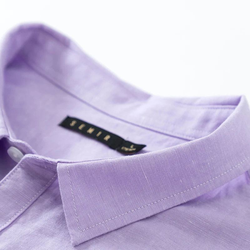 SEMIR Мужская рубашка классического кроя, цветная Мужская рубашка, мягкая хлопковая легкая Железная Рубашка с зауженной талией, модная рубашка на весну