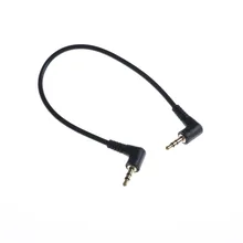 PVC + Metal Right Angled 3.5mm Jack Male To Male Stereo Audio AUX Cable For Car AUX 90 Degree