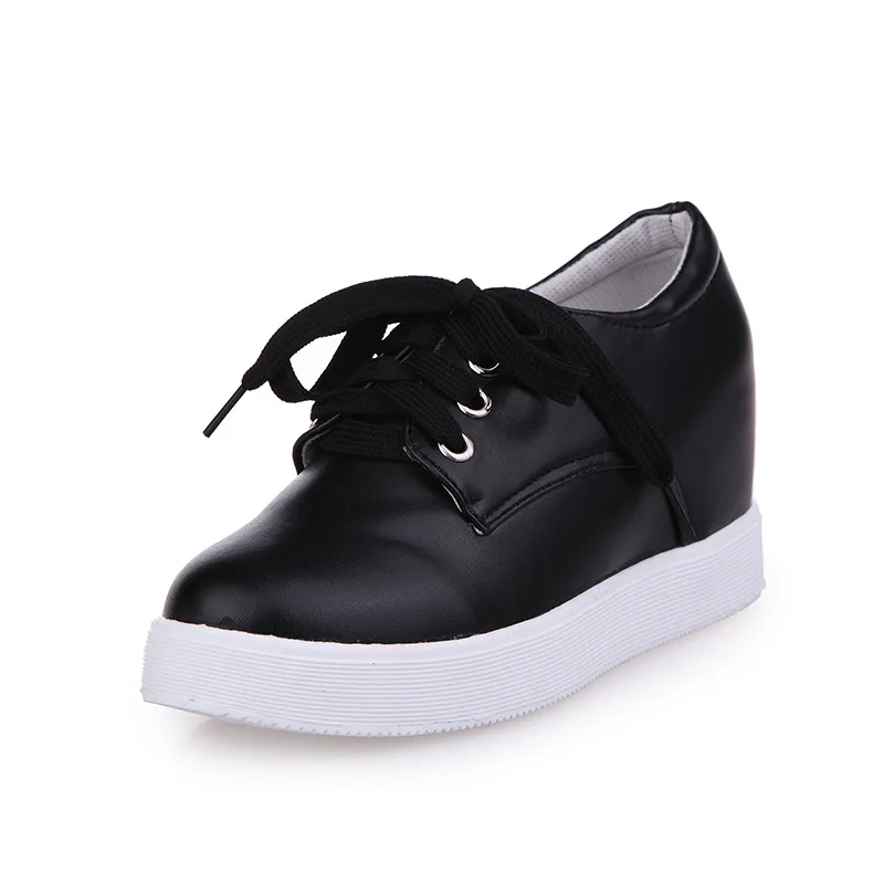 

autumn slope with the Korean version of casual shoes increased lace loafers within heavy-bottomed platform shoes women shoes